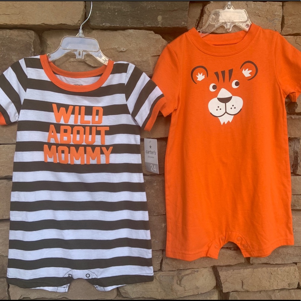 2 Coordinating NWT Carter’s 24m playwear